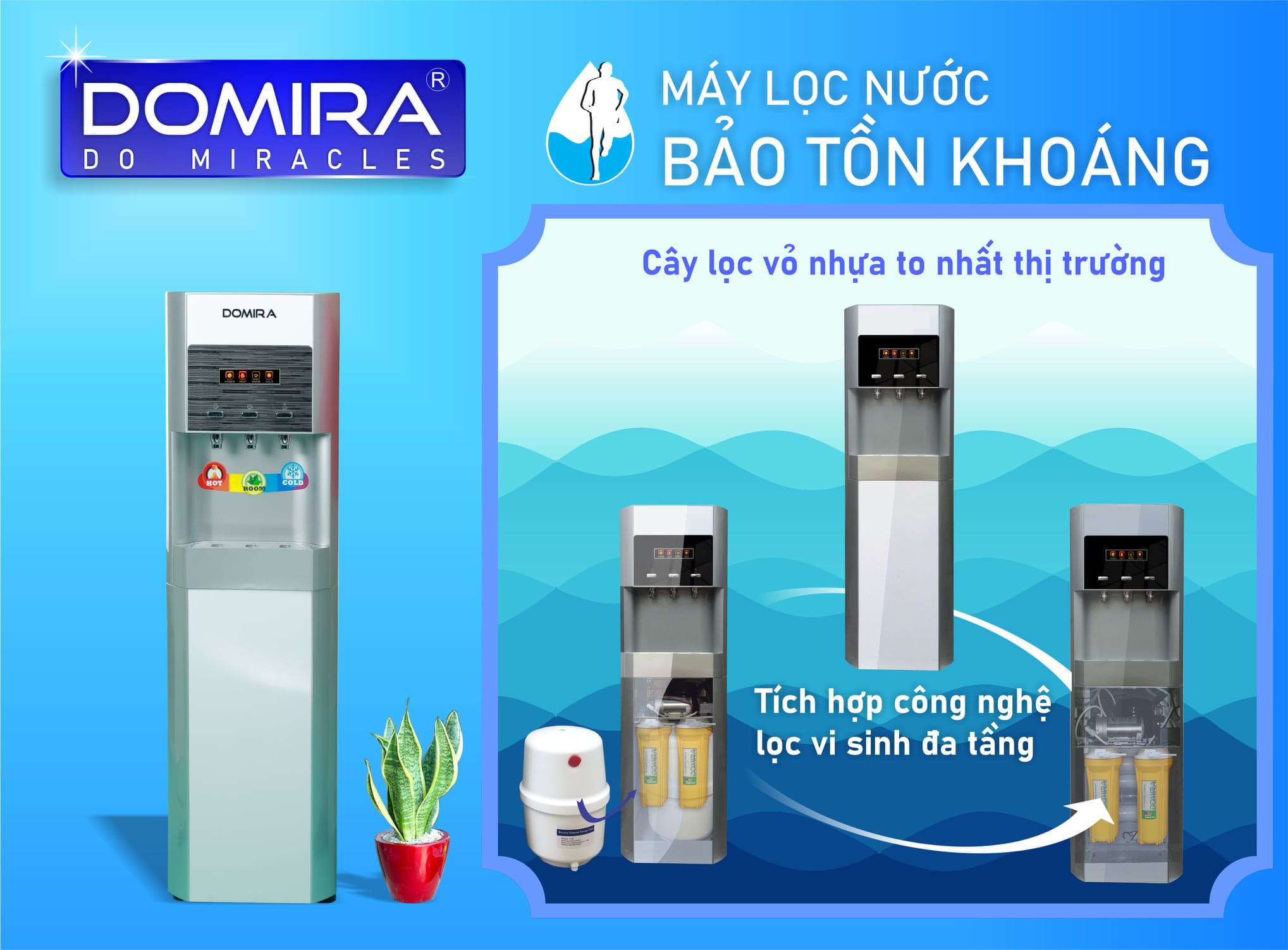 Máy RO vỏ nhựa lớn nhất thị trường